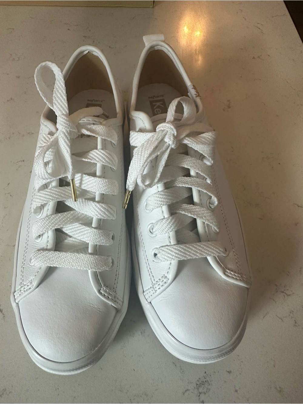 Keds Women's White Low-Top Lace Sneakers
